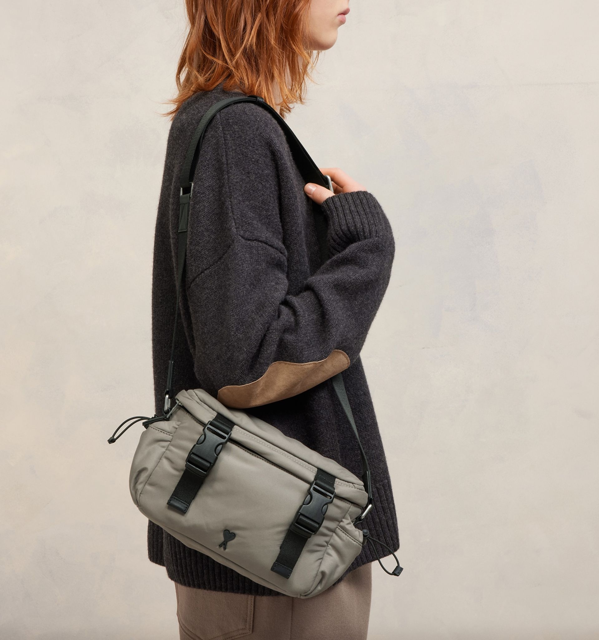 AMI Paris Ami De Coeur Messenger Bag | REVERSIBLE AMI Paris Ami De Coeur Messenger Bag | REVERSIBLE