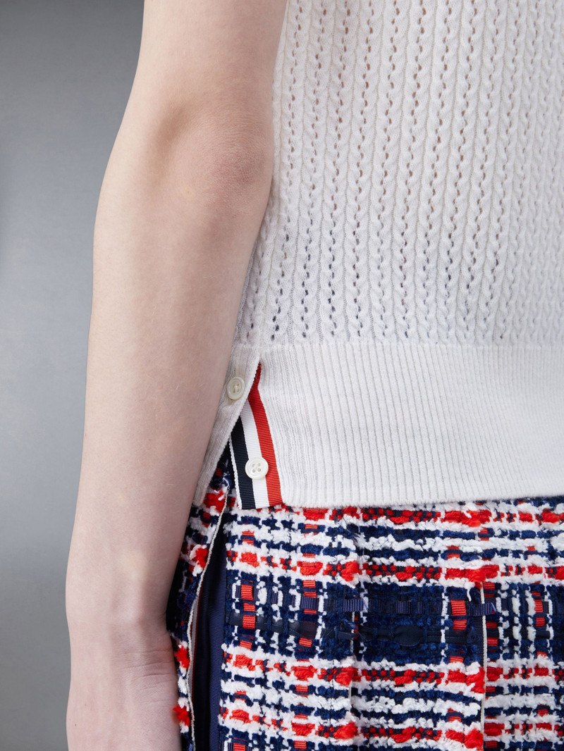 Merino Hand Embroidered Sleeveless Turtleneck 6