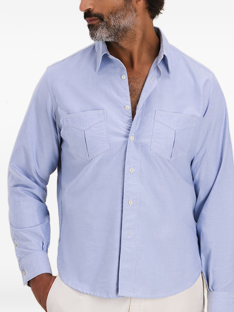 Osumi patch-pocket oxford shirt 4