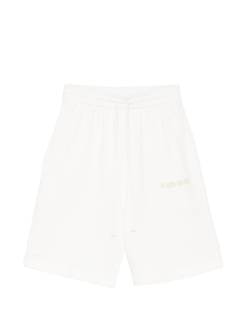 logo-print knee-length shorts 1