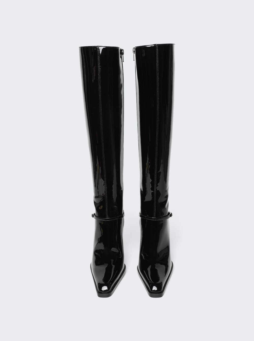 Buckle Stiletto Boot Black - 3