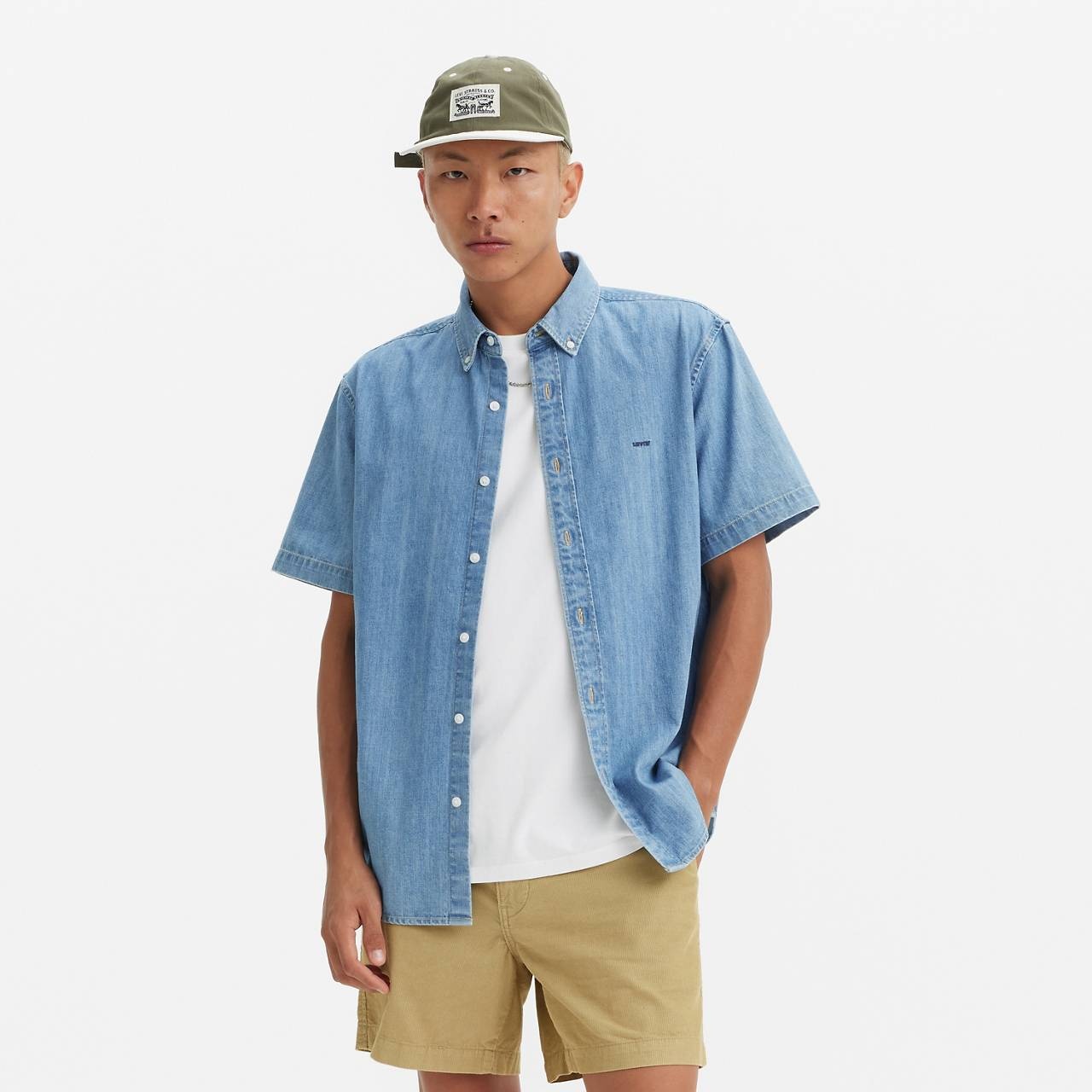 SHORT SLEEVE AUTHENTIC BUTTON-DOWN SHIRT - 2