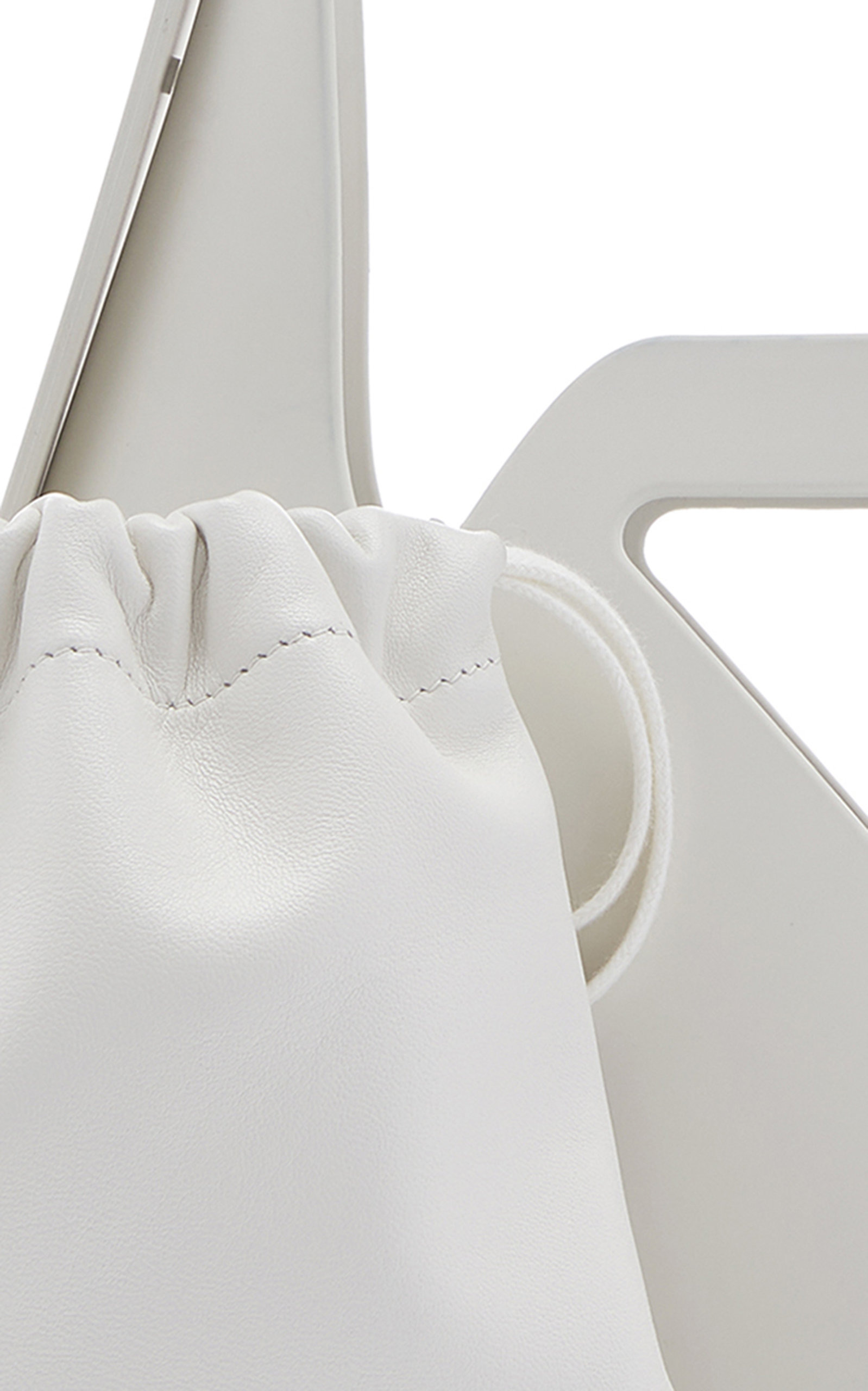 Small Punch Rubber Shoulder Bag white - 7