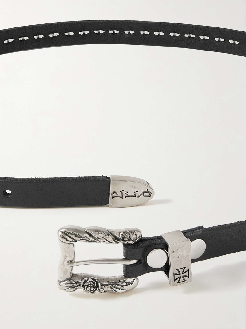 Enfants Riches Déprimés 2cm Studded Leather Belt outlook