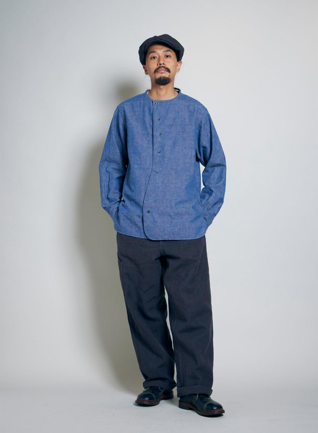 French Army Shirt in Navy - 2