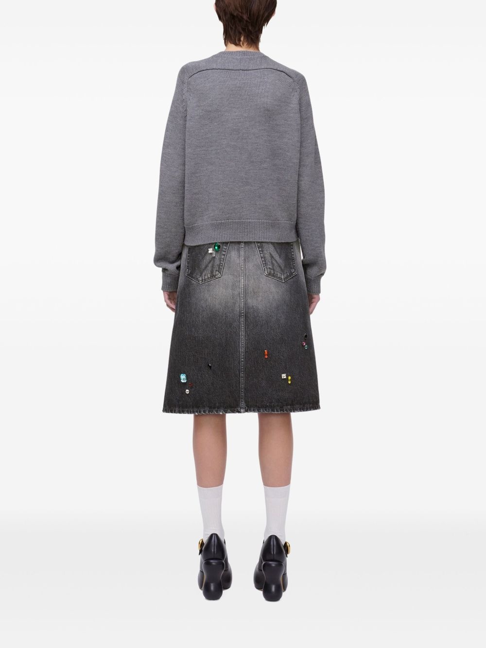 logo-embellished jumper - 3