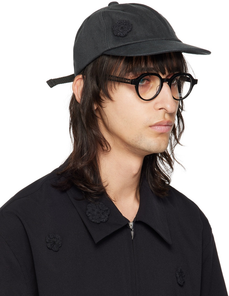 Song for the Mute Black 'Daisy' Baseball Cap outlook