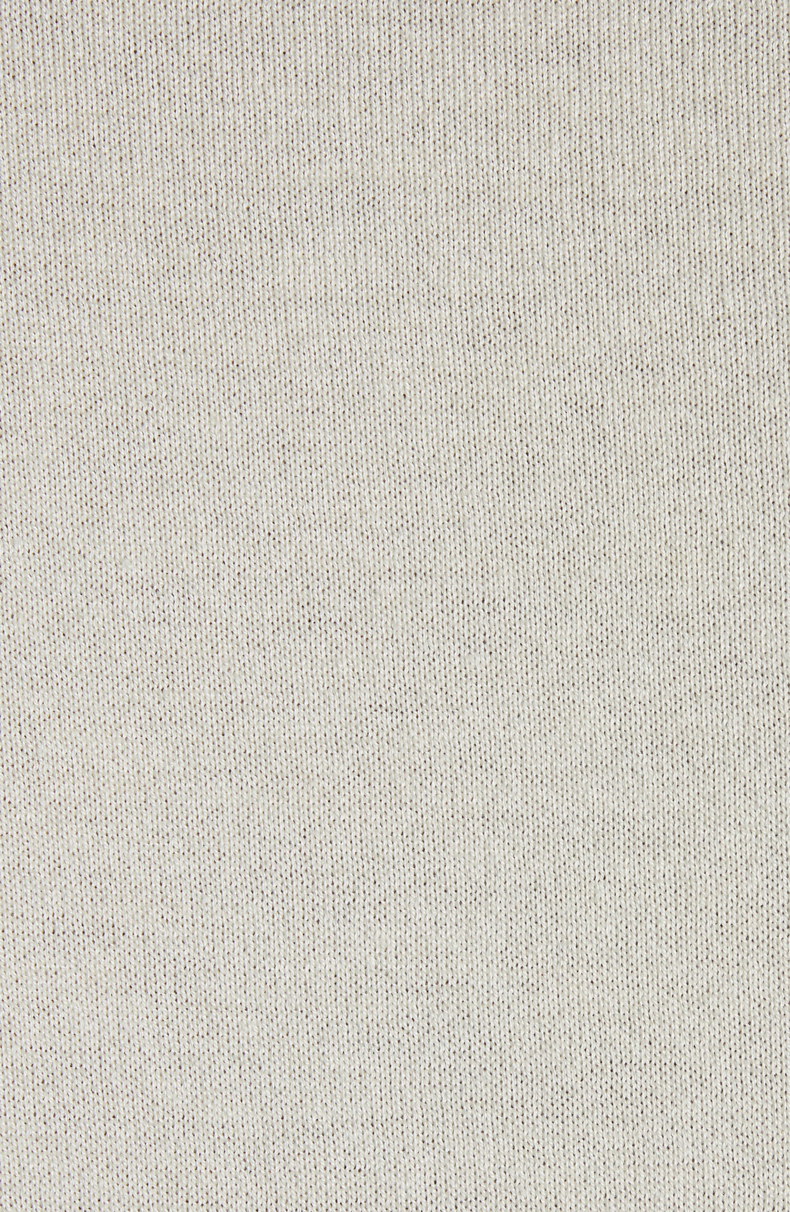 Moncler Logo Patch Silk & Cotton Crewneck Sweater in Silk White at Nordstrom - 5