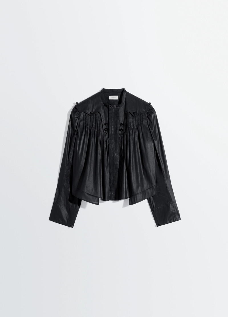 PLEATED BLOUSE IN CHINTZED TOILE 1