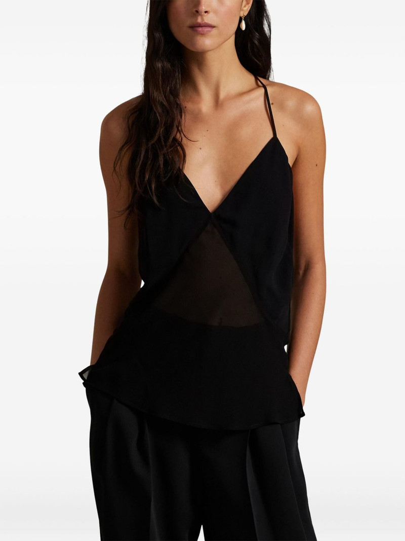 cross-back V-neck top 3