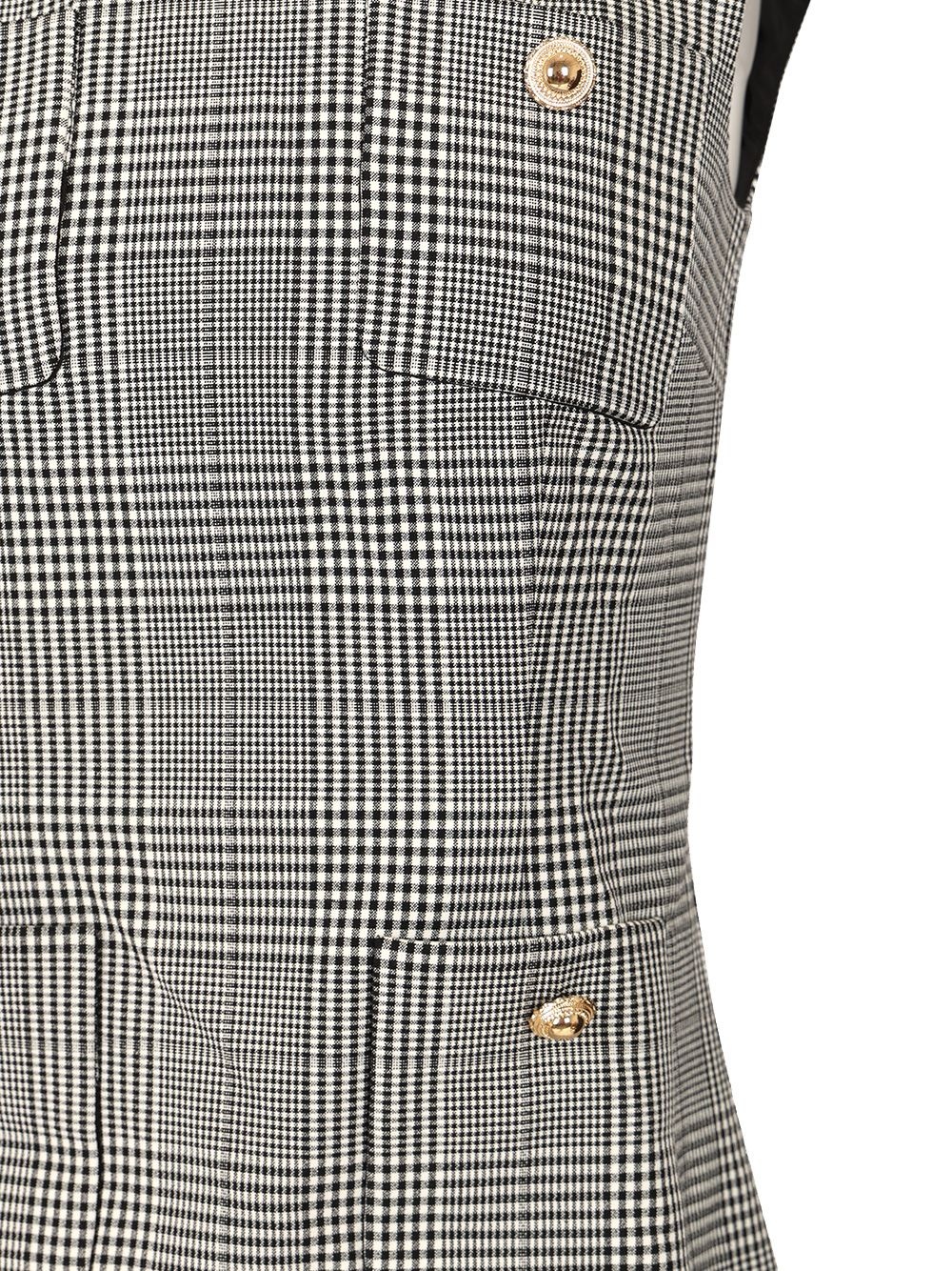 Sleeveless Prince Of Wales Check Mini Dress Dresses Multicolor - 4