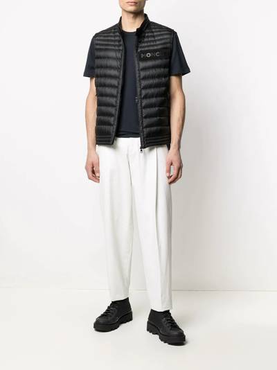 Moncler logo-print padded gilet outlook