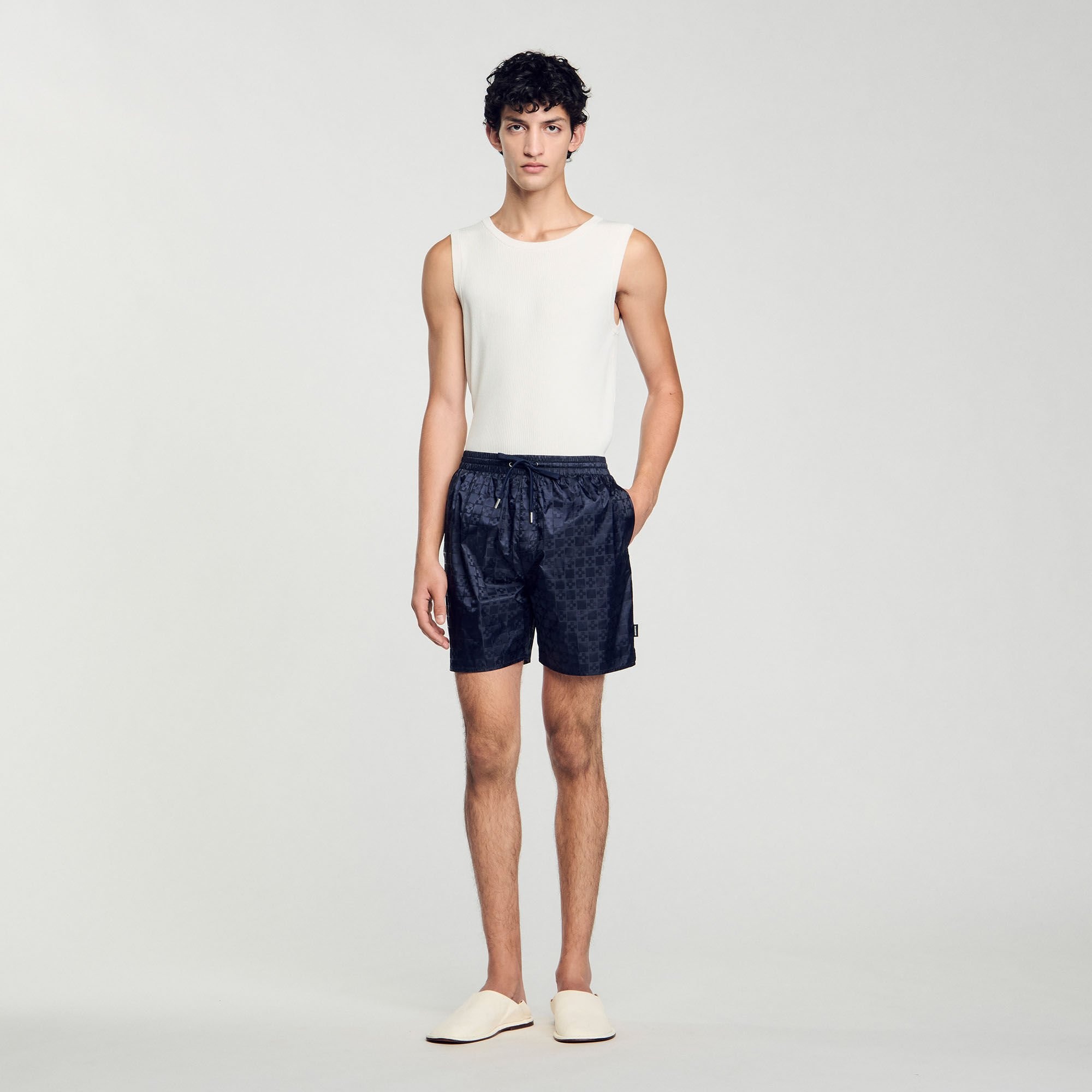 SQUARE CROSS SWIM SHORTS - 1