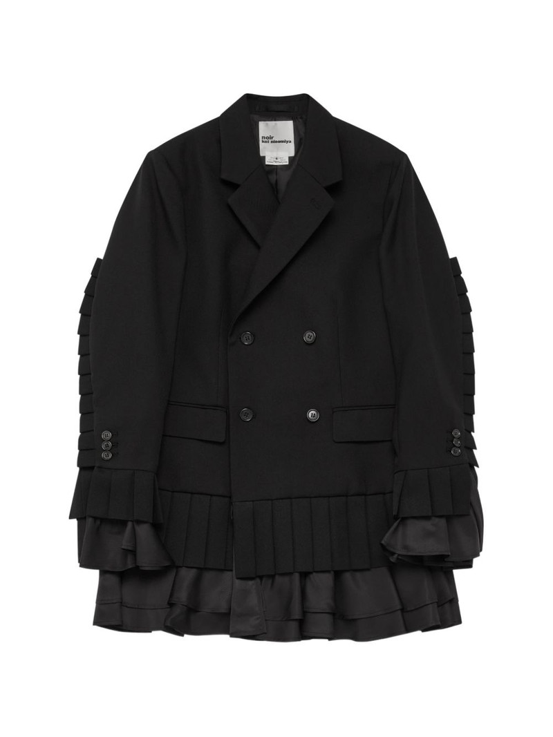 ruffled double-breasted blazer 1