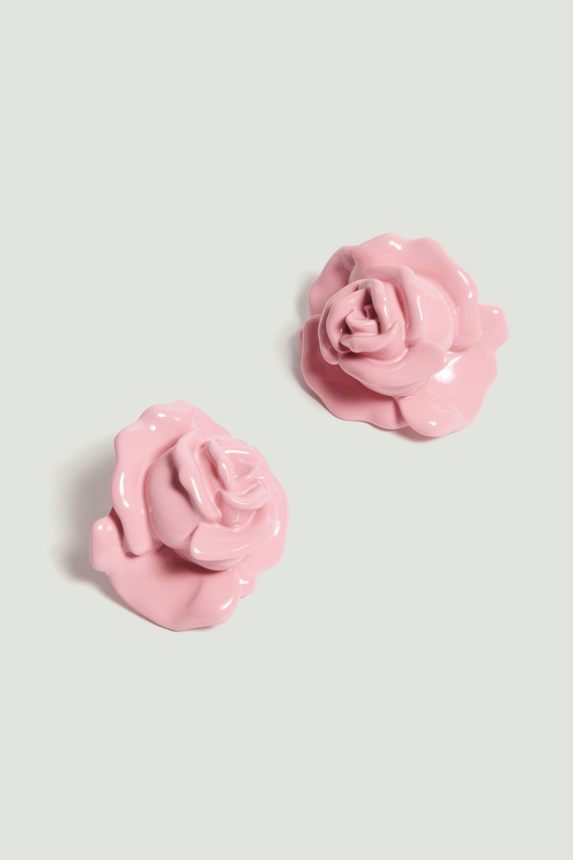 3D Rose Earrings - 1