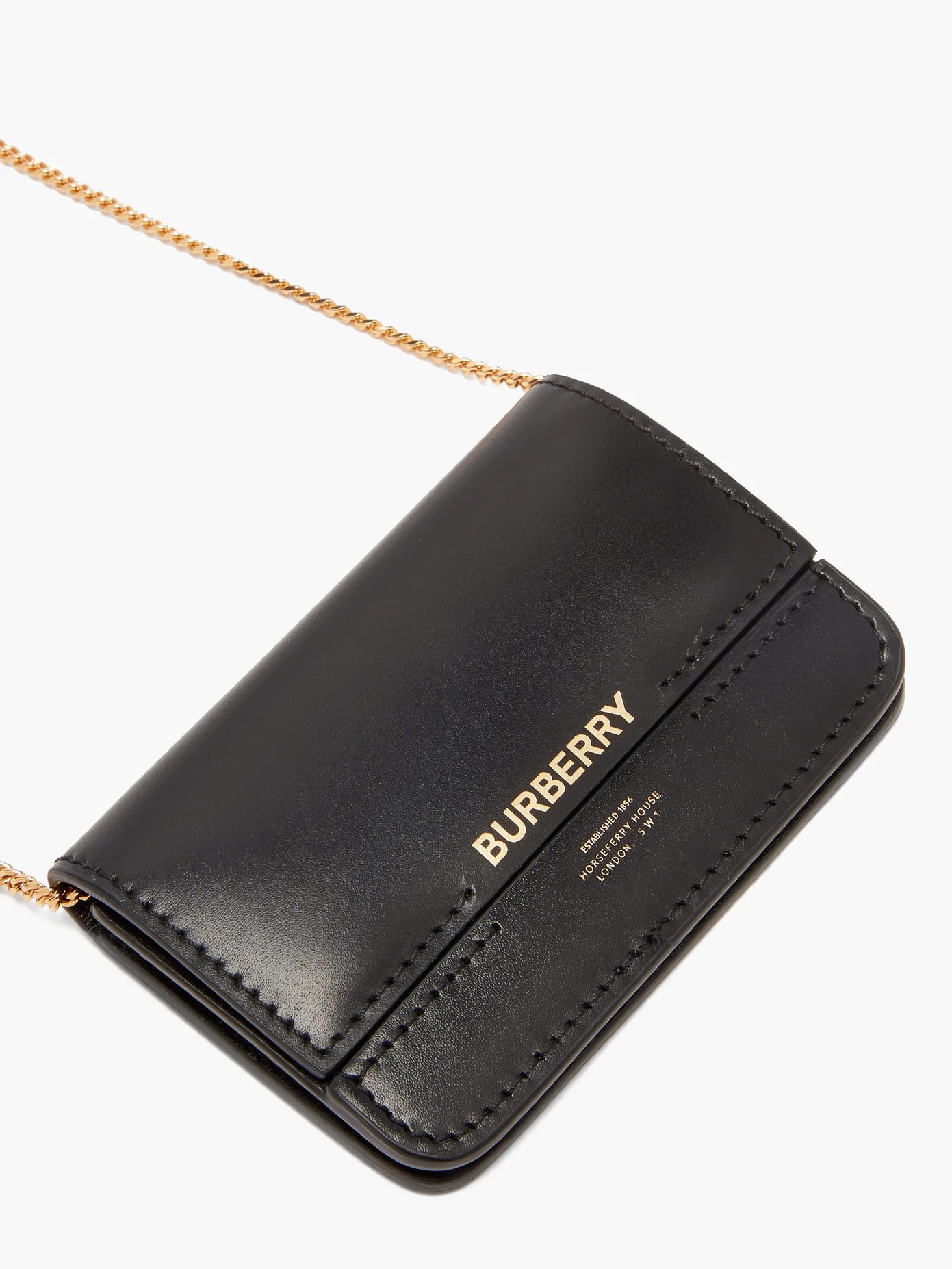 Jody logo-print chain-strap leather wallet - 2