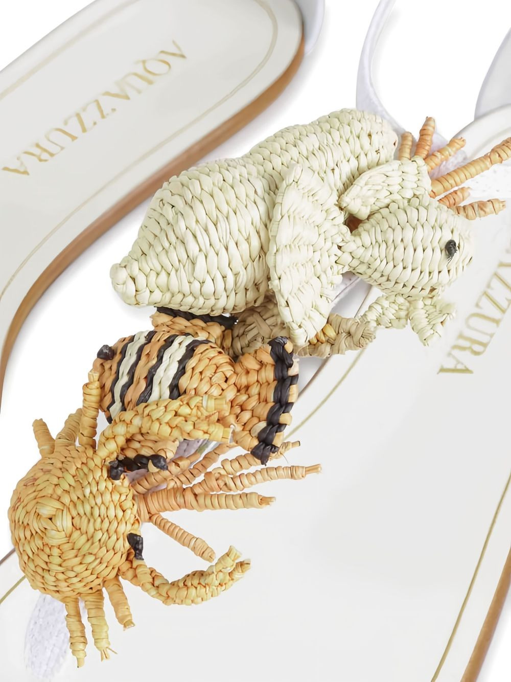 raffia sea-creature sandals - 4