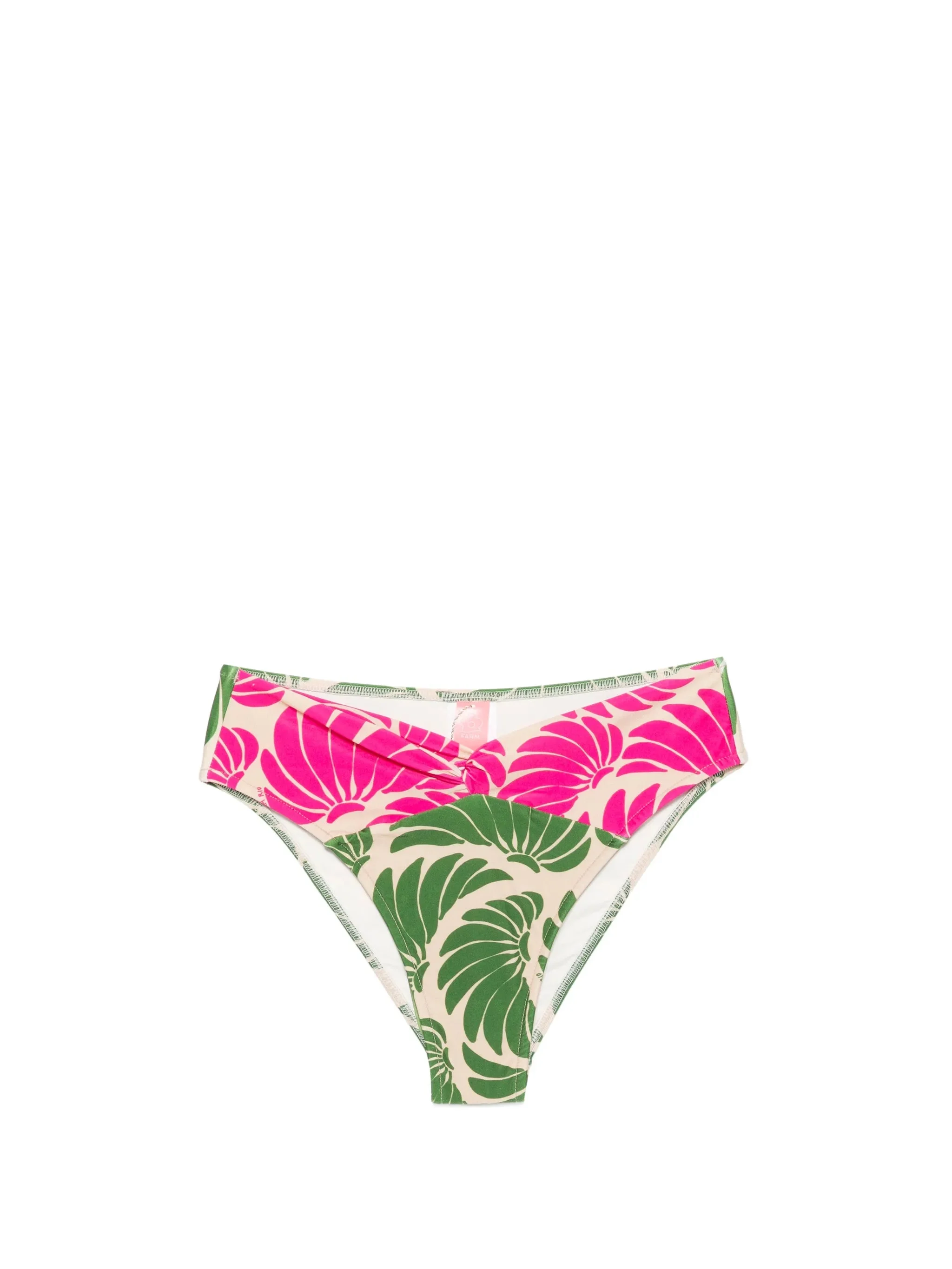 high-waist floral-print bikini bottom - 1