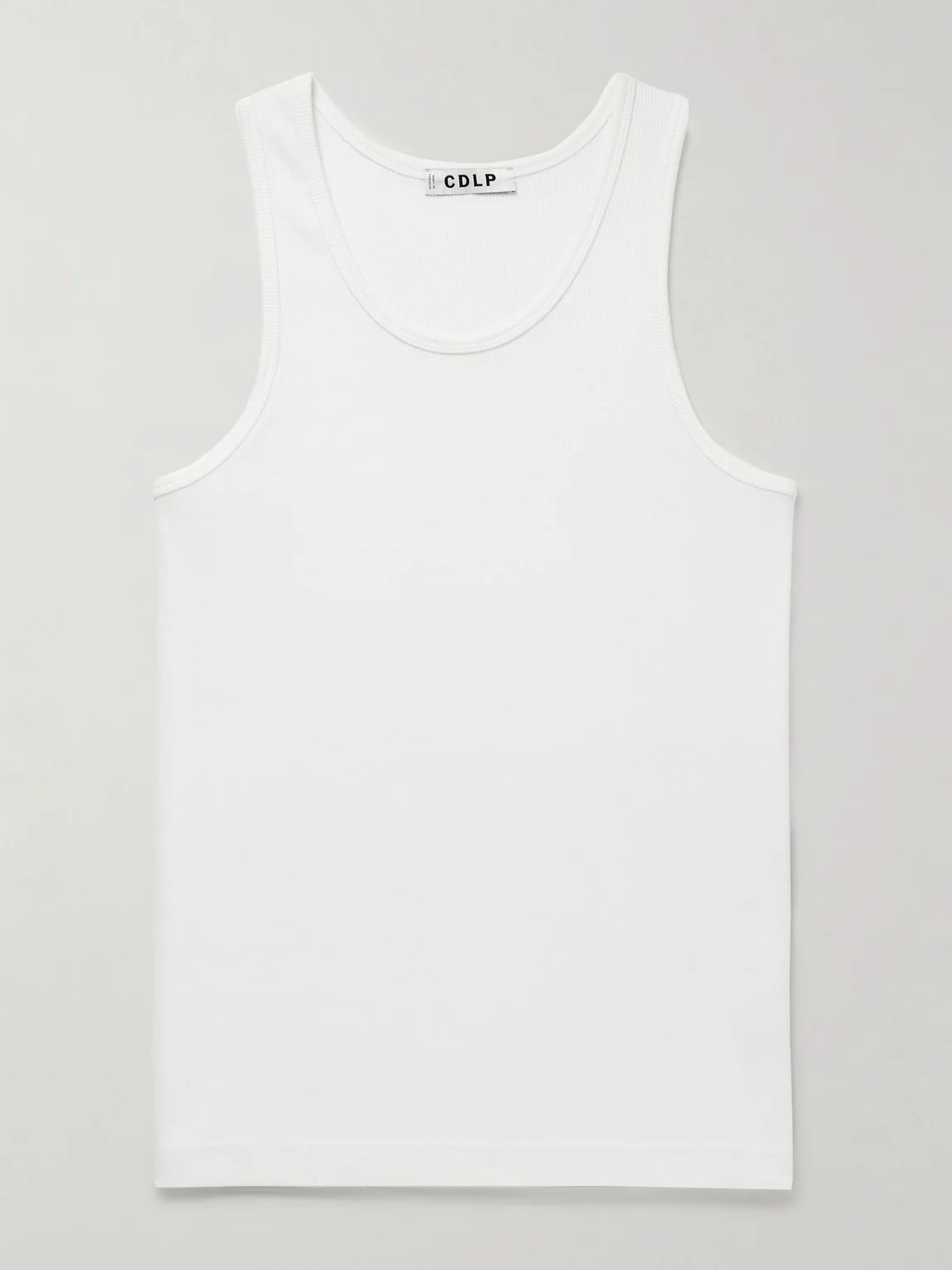 Ribbed Stretch Lyocell and Cotton-Blend Tank Top - 1
