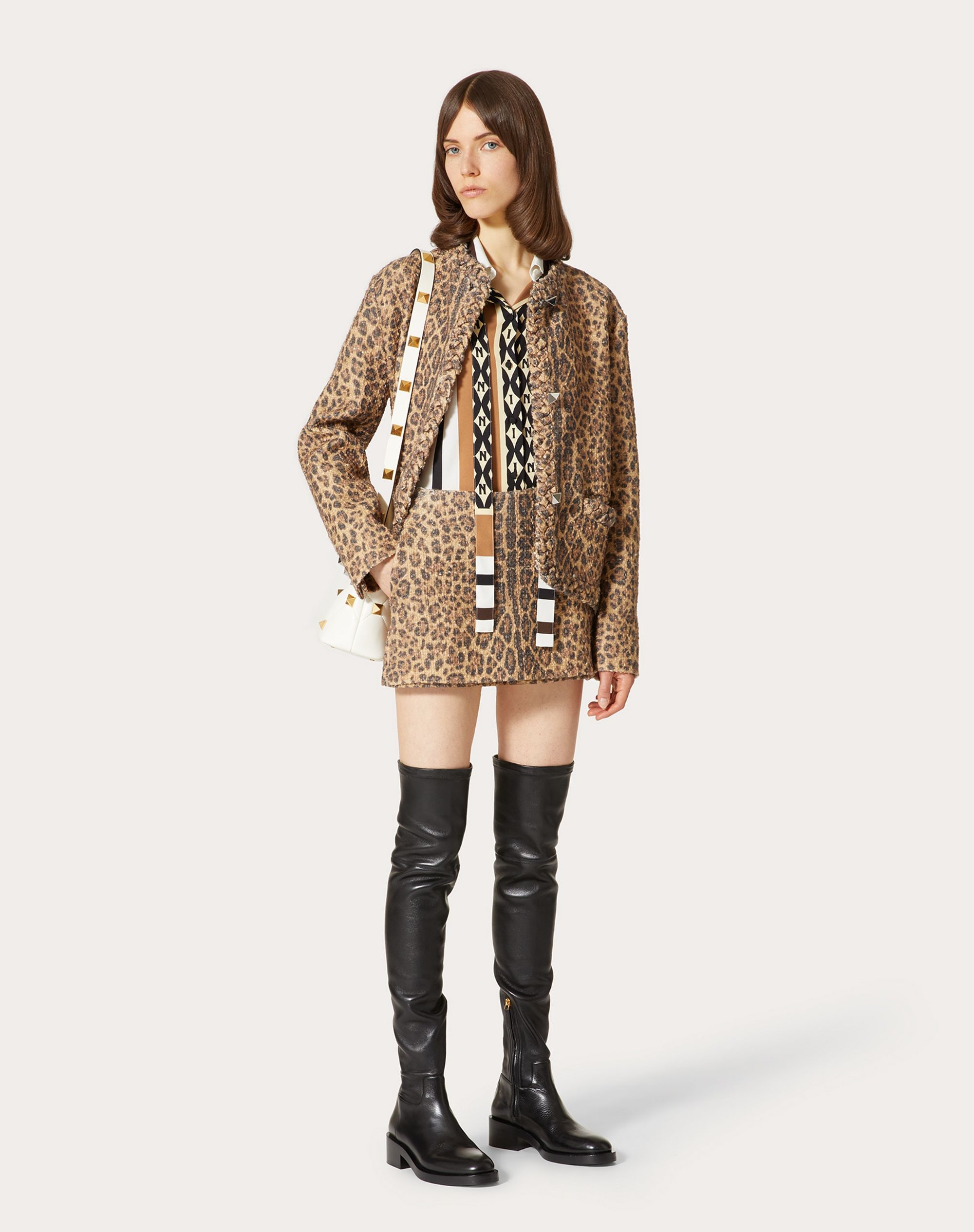 PRINTED TWEED SKORT - 2