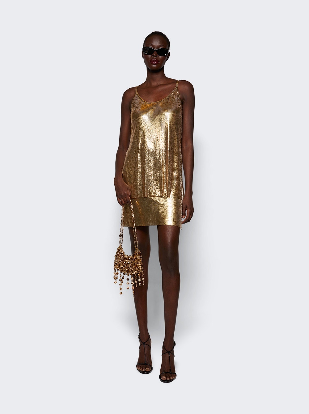 Mesh Tank Top Gold - 2