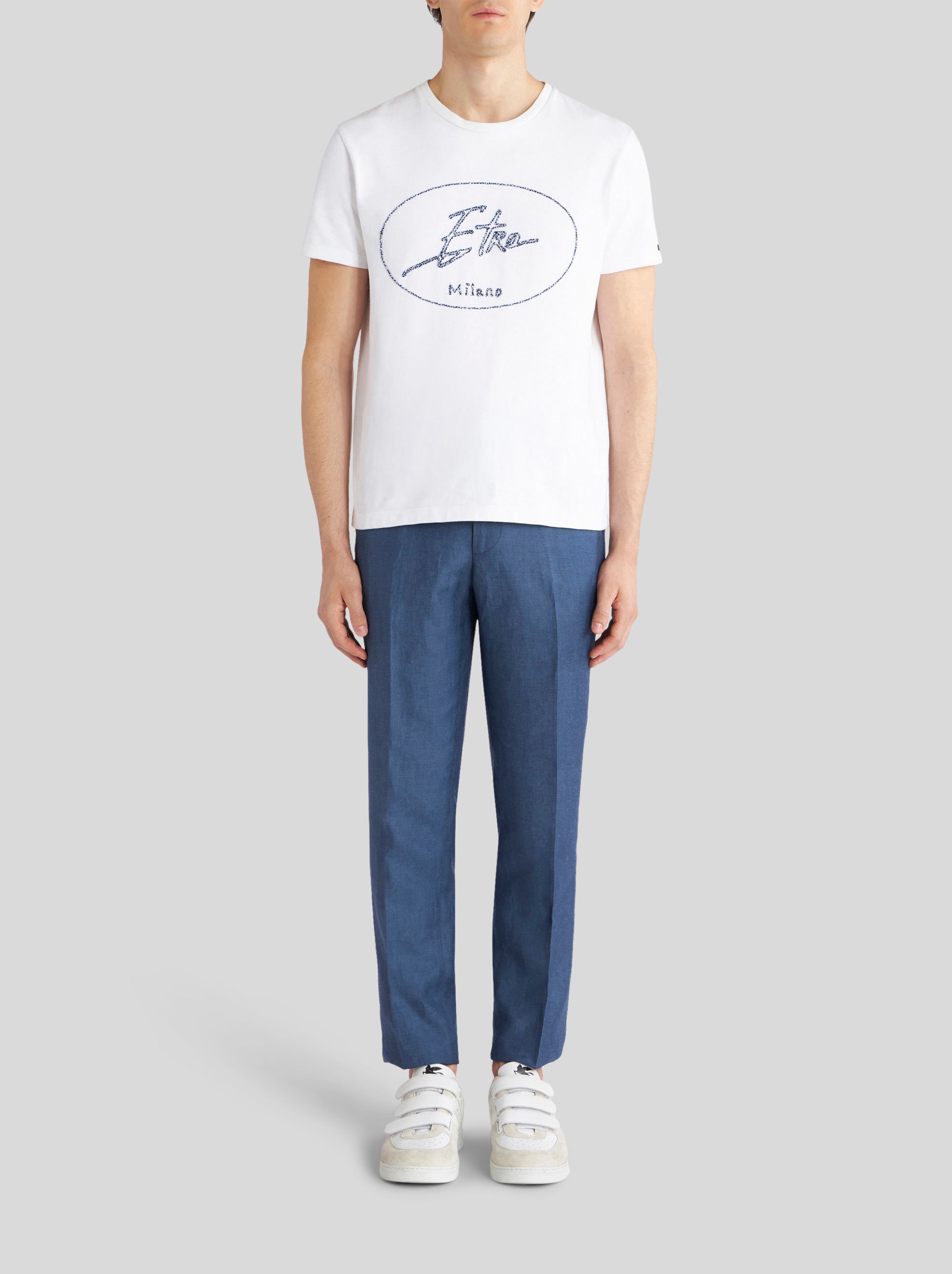 LINEN TROUSERS WITH TUCKS - 3