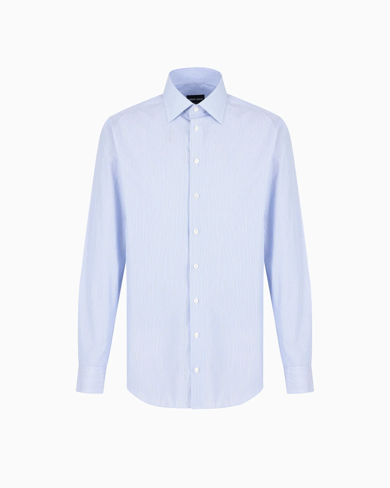 REGULAR-FIT SHIRT IN STRIPED LUXURY COTTON - 1