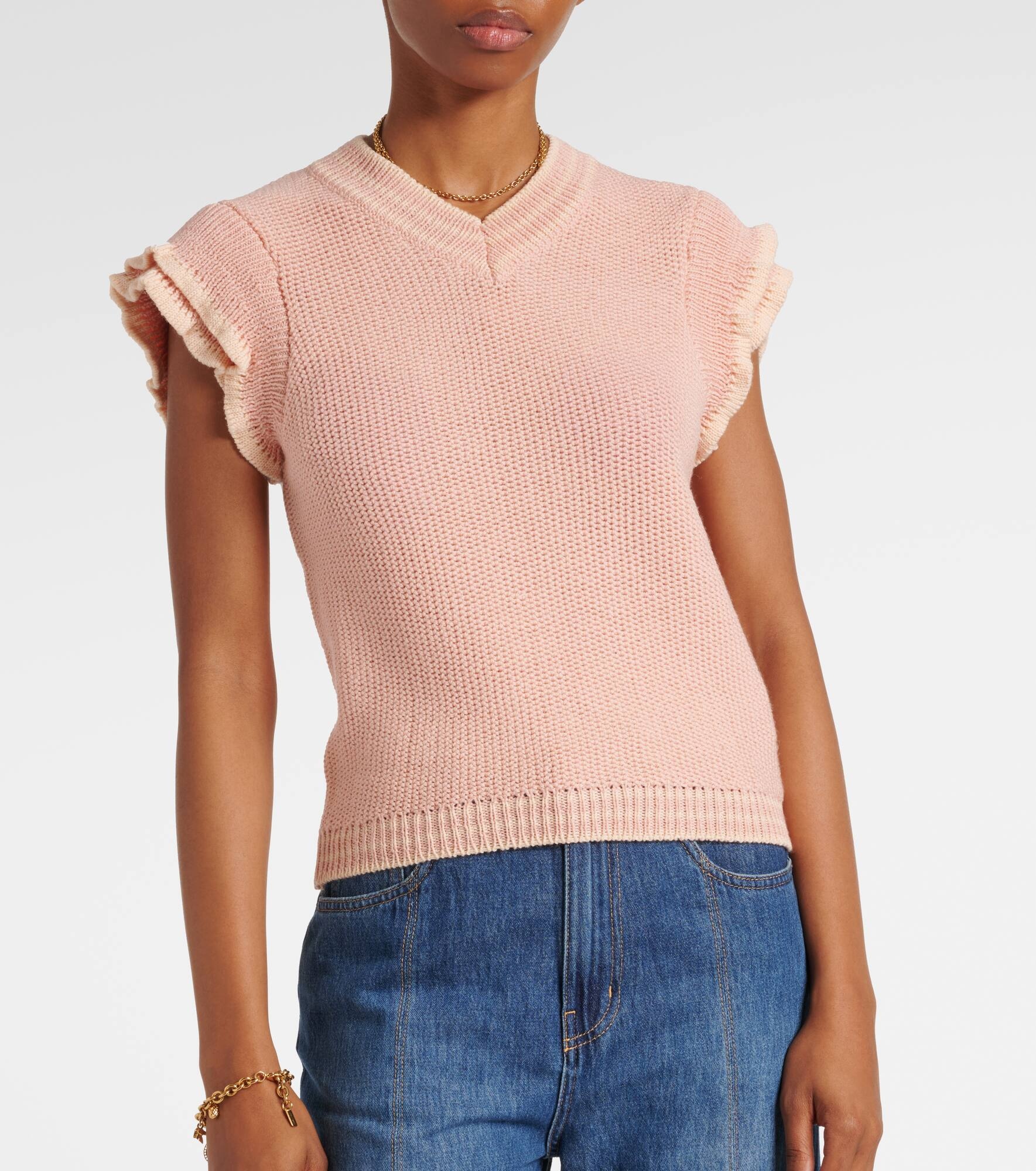 Ruffled wool top - 5