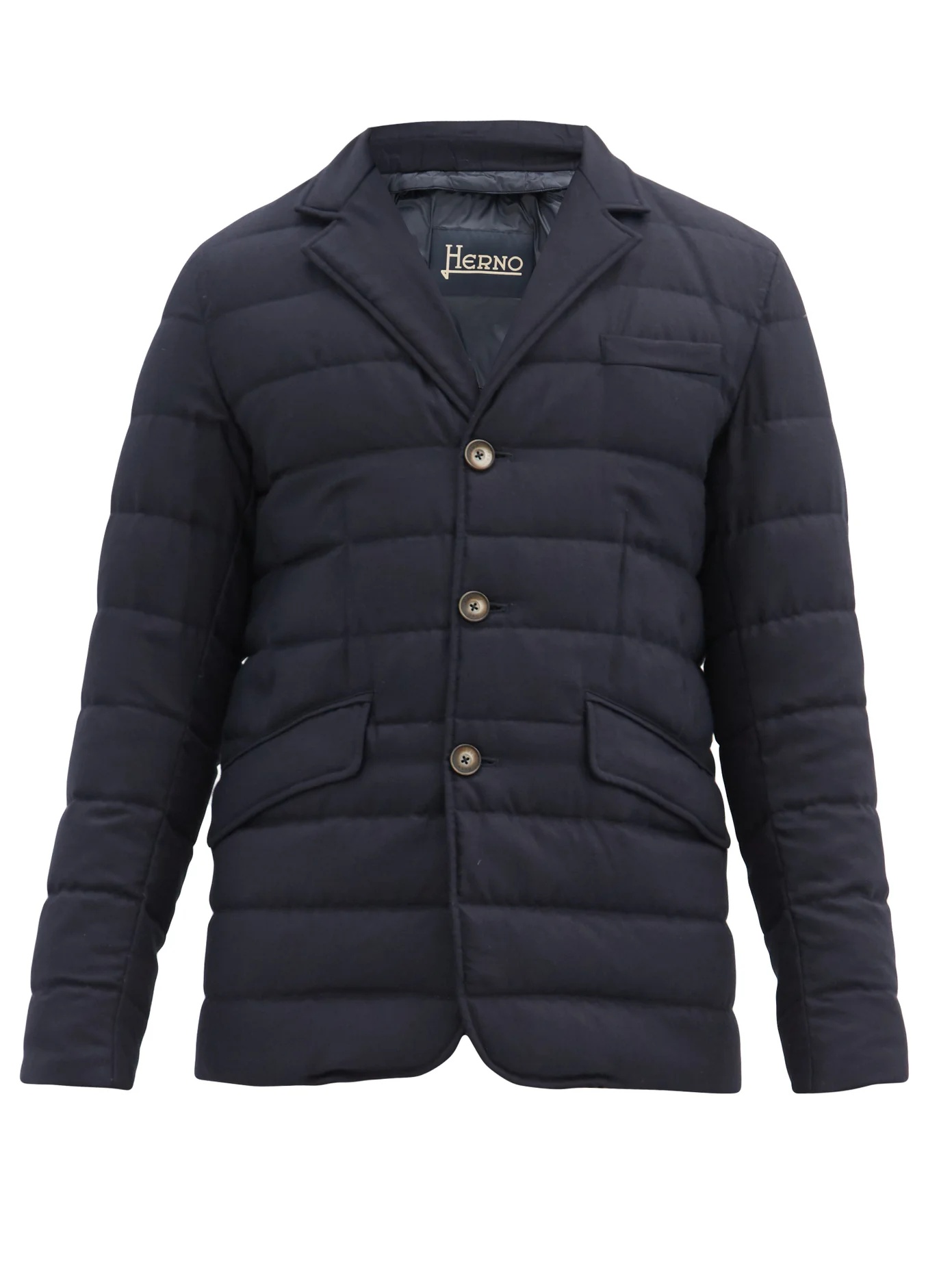 Quilted down jacket - 1