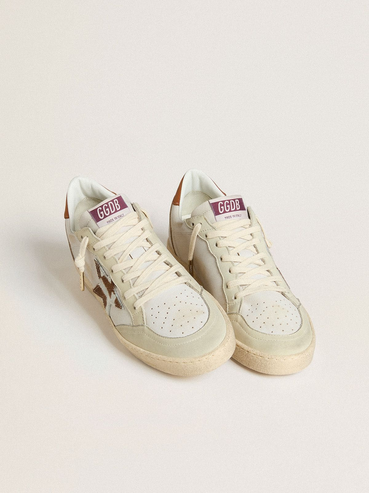 Ball Star with animal-print pony skin star and tobacco leather heel tab - 2