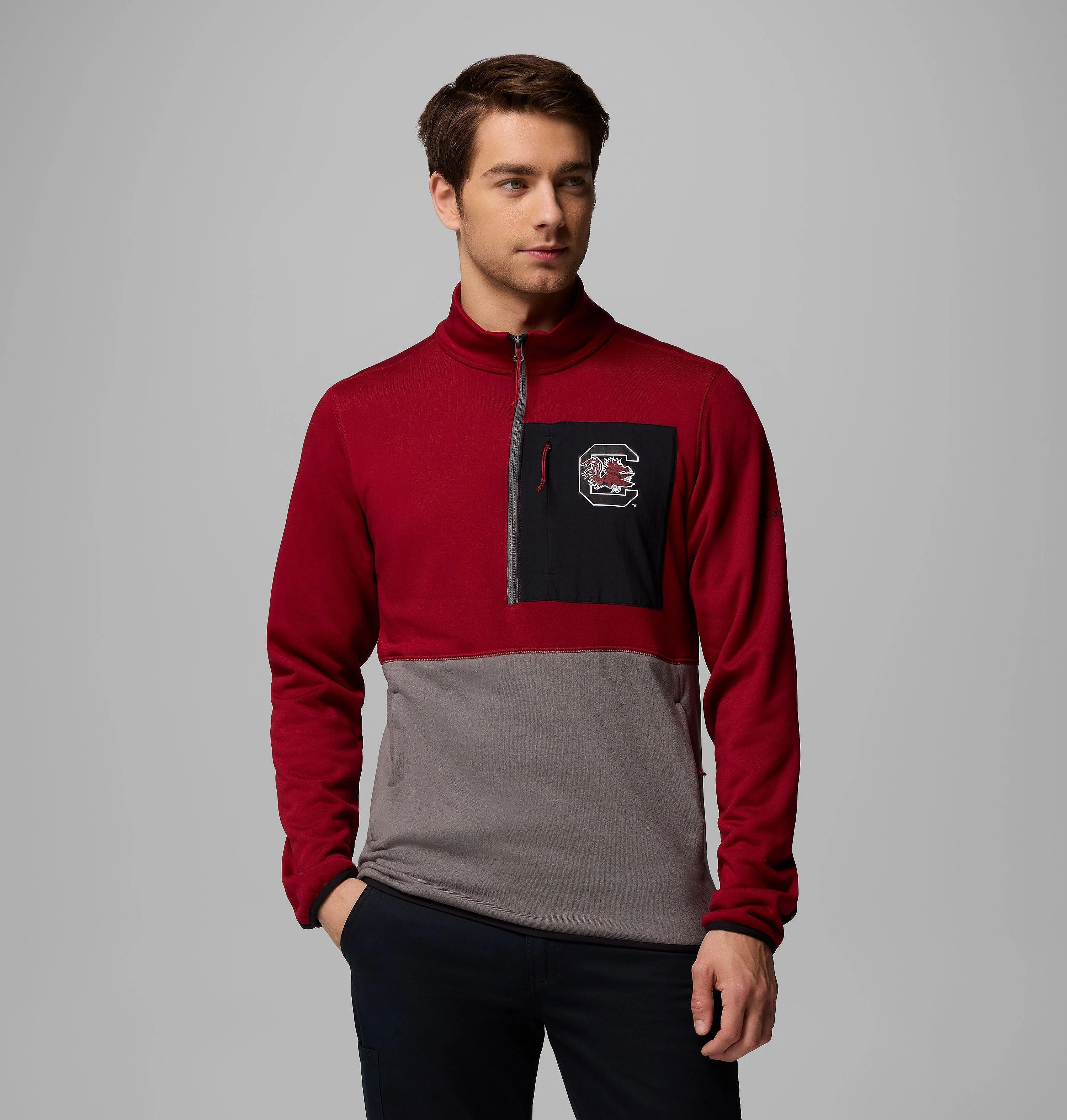 Men's Collegiate Columbia Hike Half Zip Jacket - South Carolina - 1