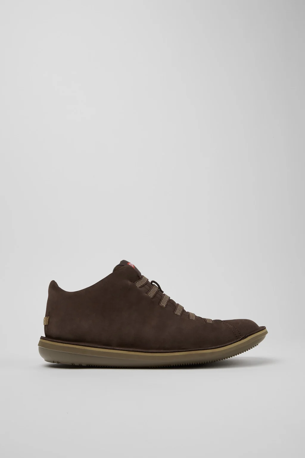 Beetle Brown Nubuck Ankle Boots for Men. - 1
