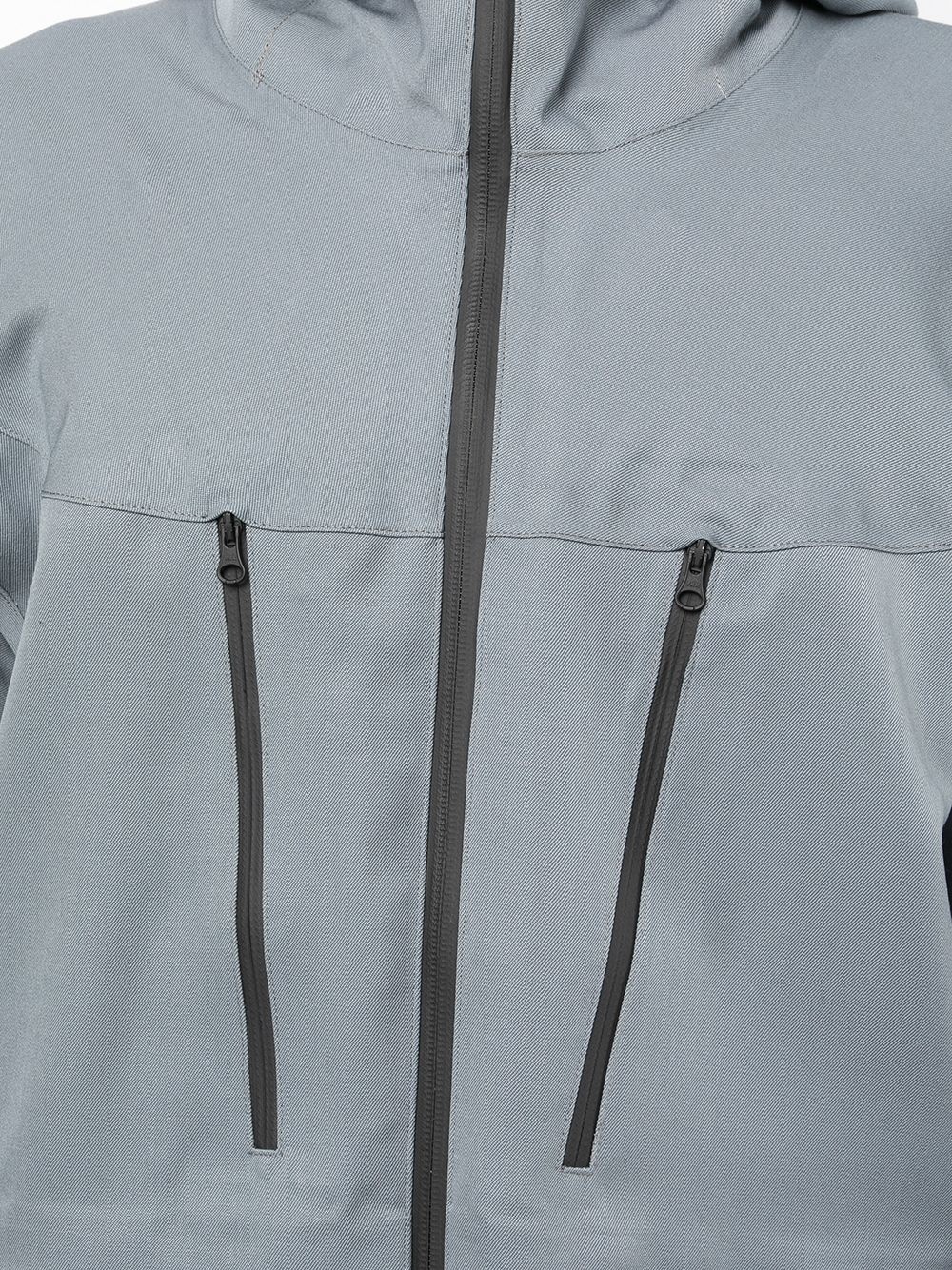 wool zip-up jacket - 5