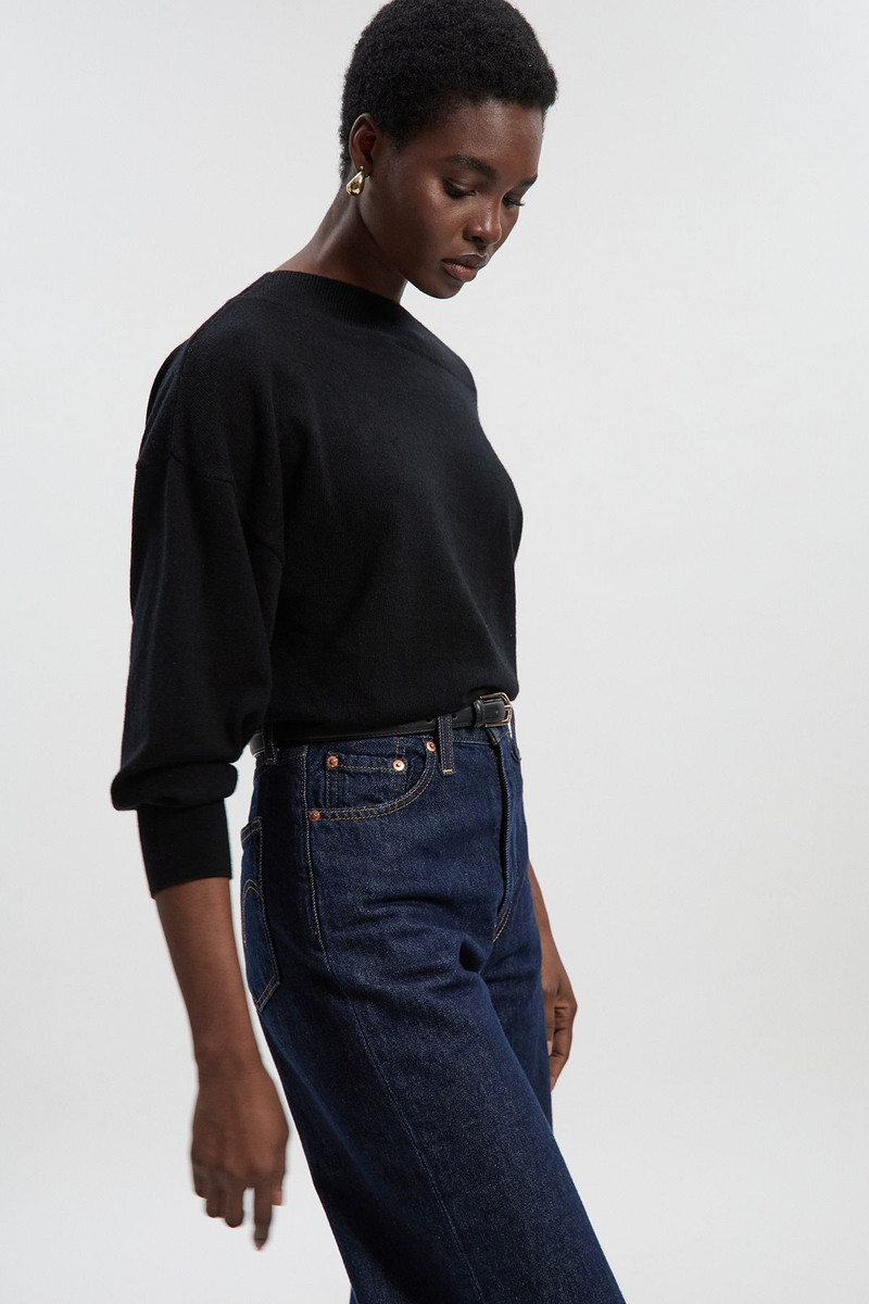 KAREN MILLEN Cashmere Blend Off The Shoulder Knit Top outlook