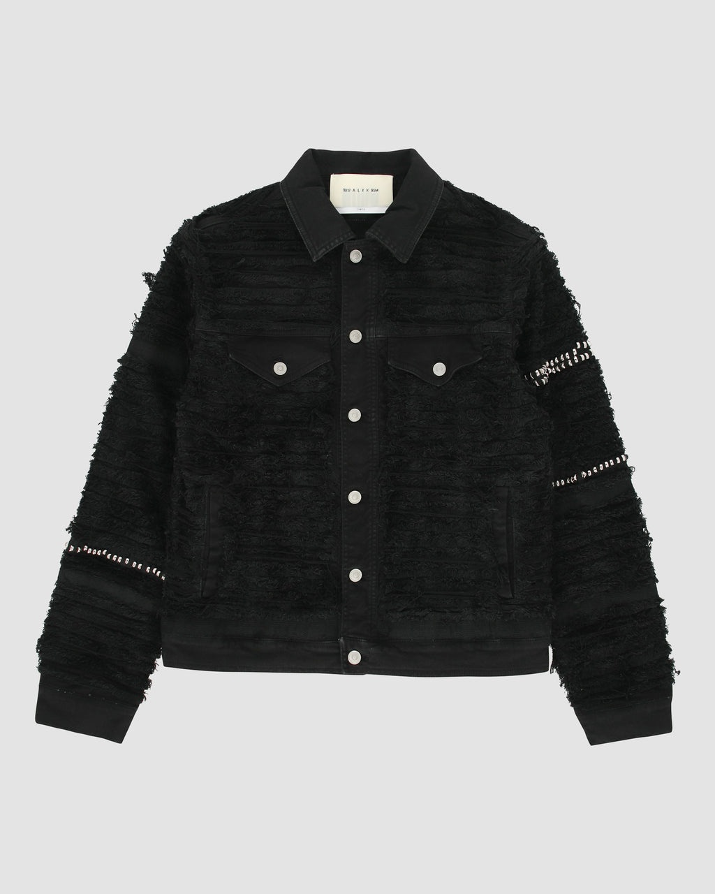 STUDDED DENIM JACKET BLACKMEANS - 1