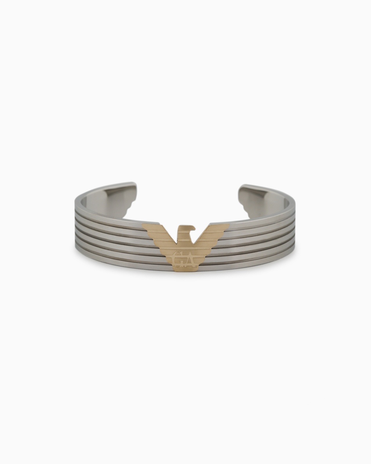 TWO-TONE STAINLESS STEEL CUFF BRACELET - 1