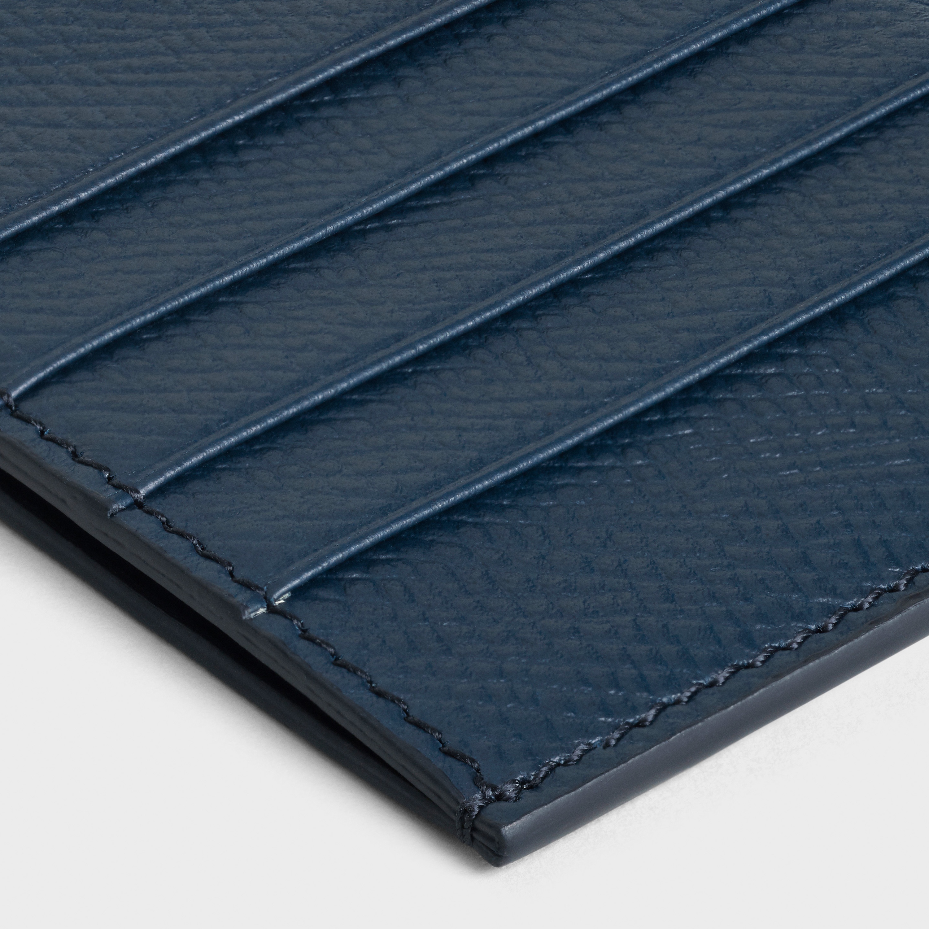 COMPACT CARD HOLDER  IN  GRAINED CALFSKIN - 4