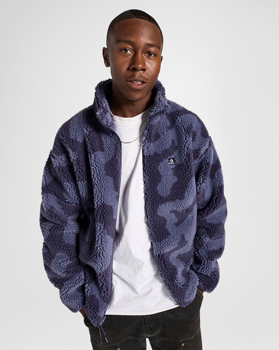 Full Zip Sherpa Pullover - 1