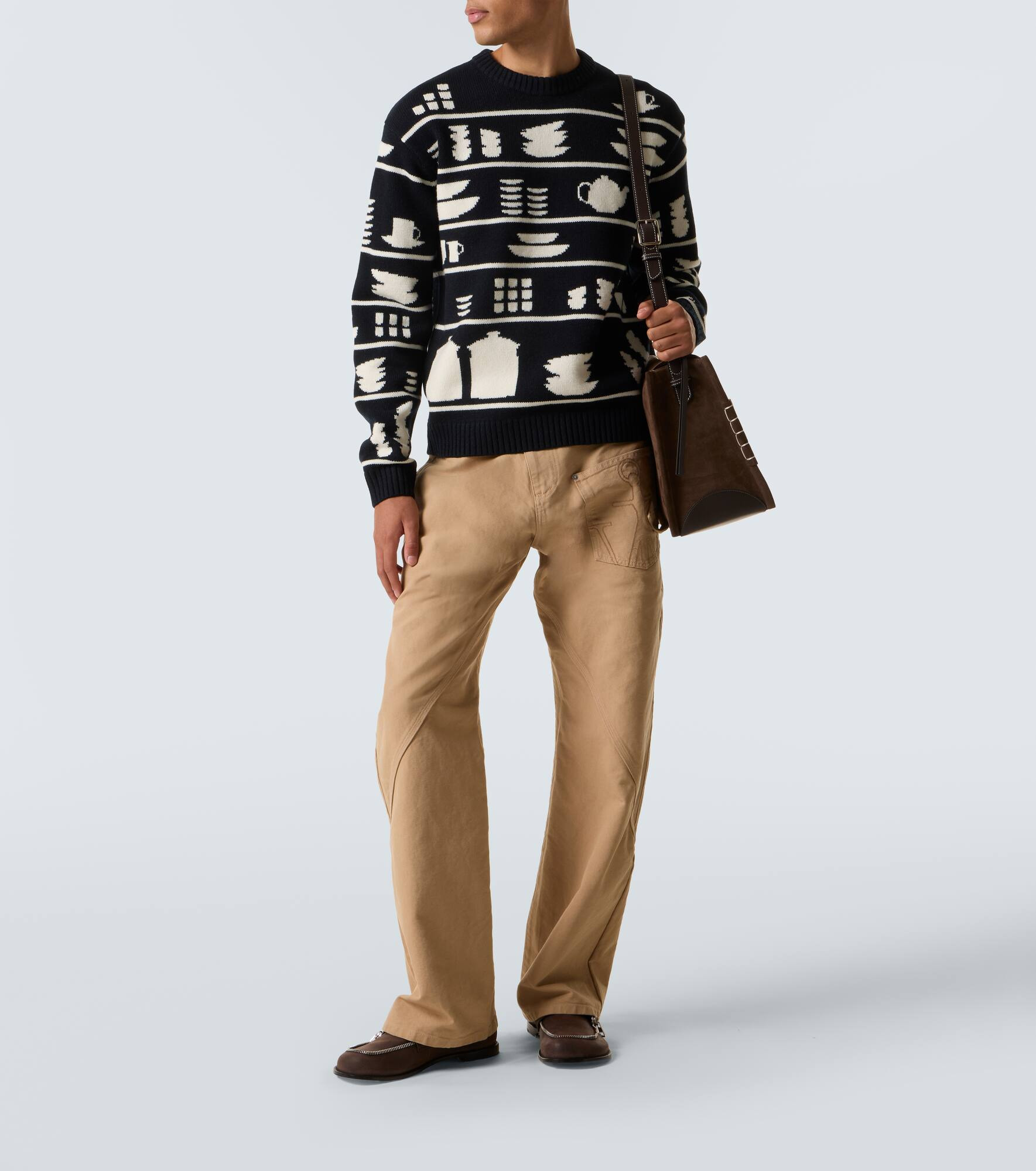 Jacquard wool sweater - 2