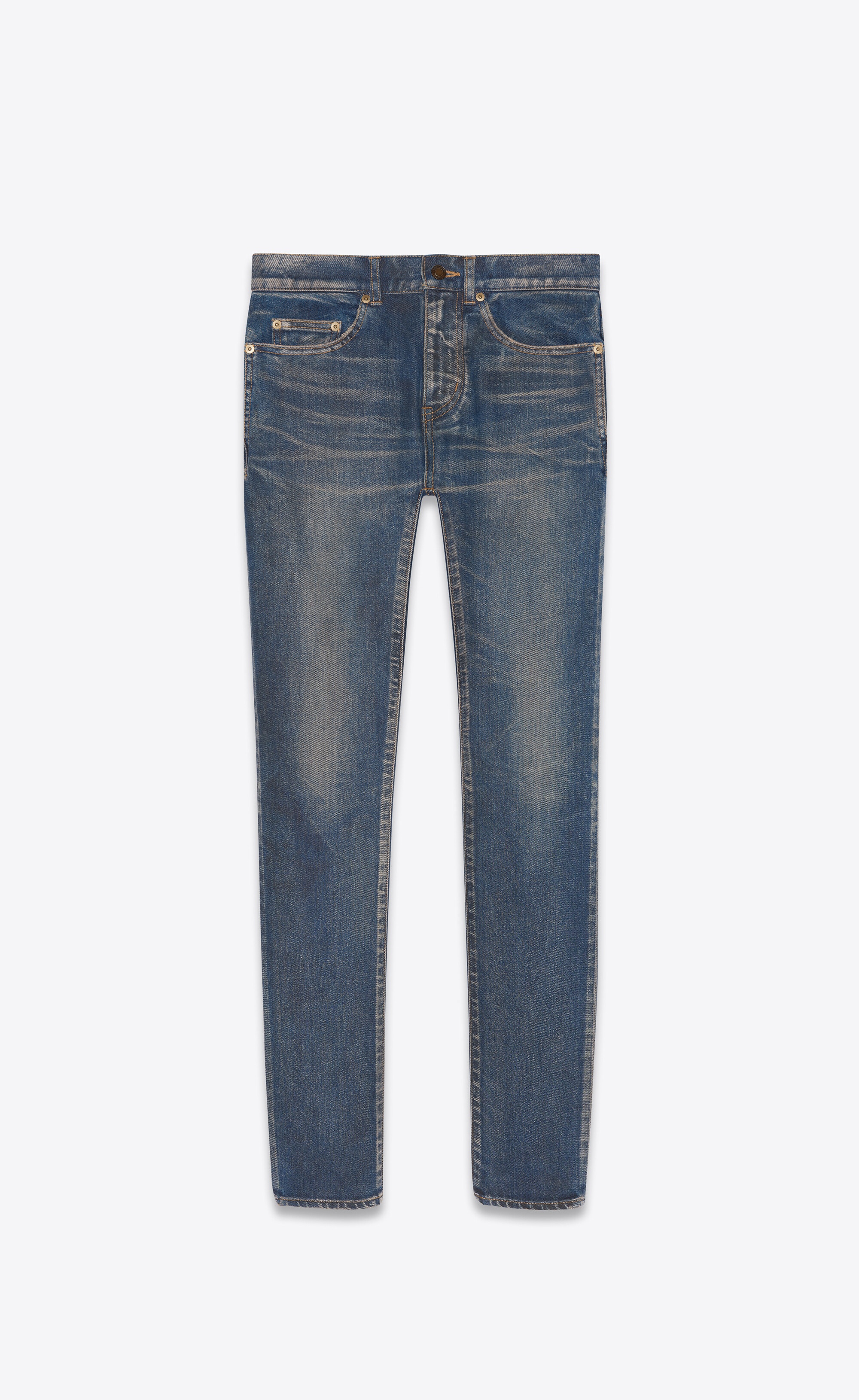 skinny-fit jeans in winter sky blue denim - 1