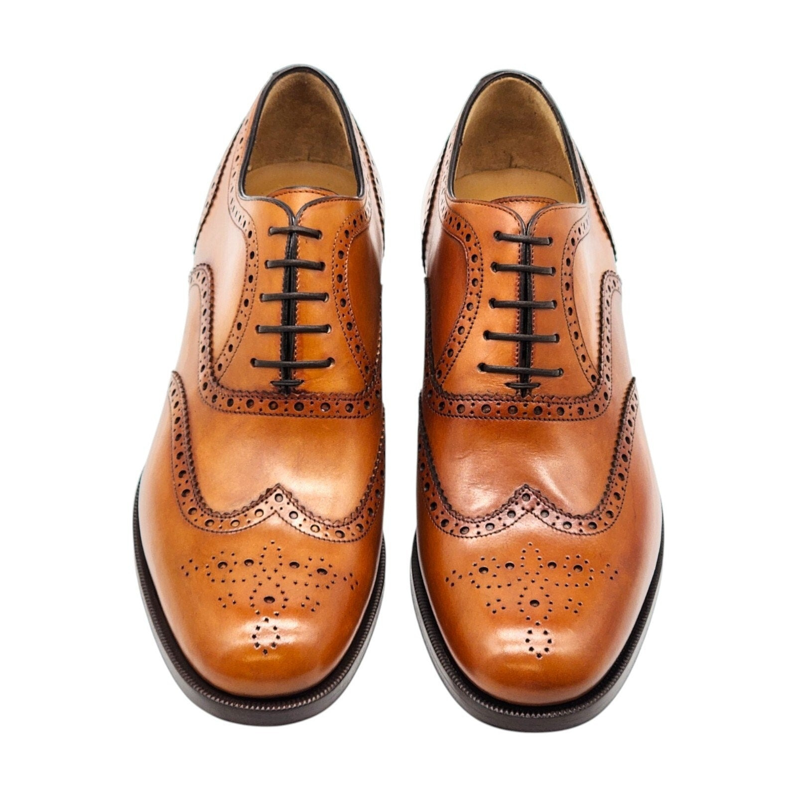 Christian Louboutin Brogue Leather Oxford Shoes Brown EU 40 US 7 - 3