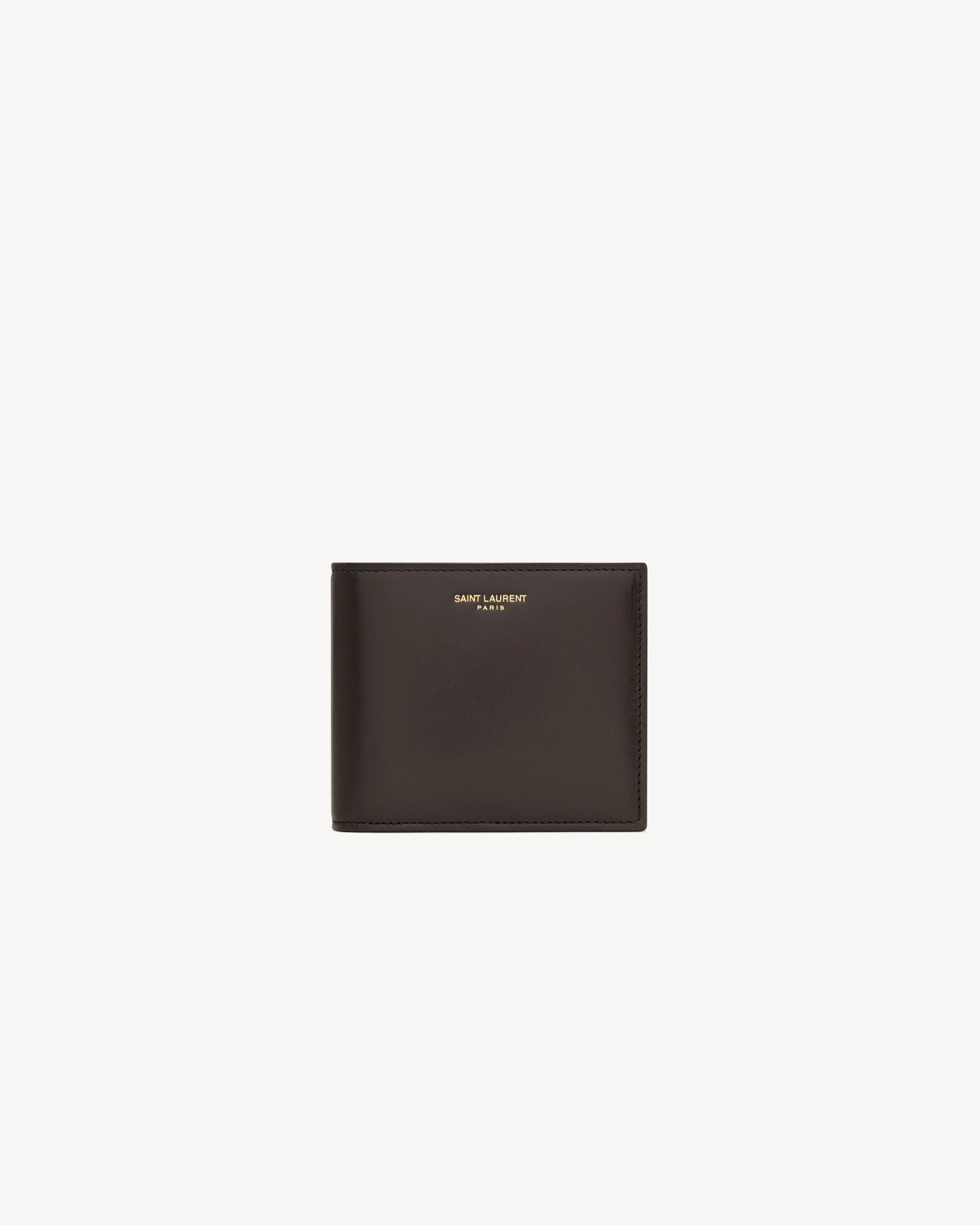 SAINT LAURENT PARIS EAST/WEST WALLET IN TWO-TONE SMOOTH LEATHER - 1
