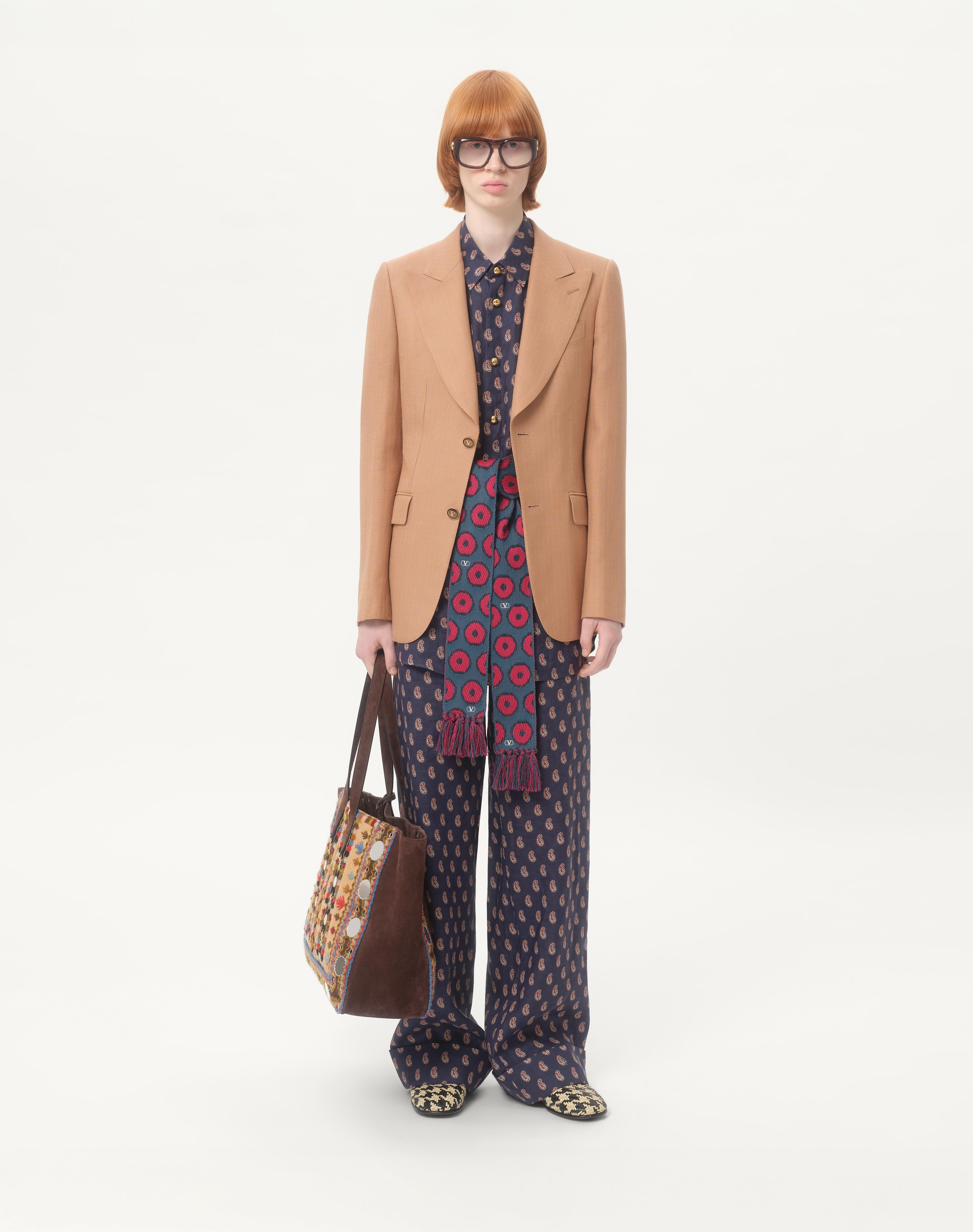 LIGHTWEIGHT LINEN SHIRT WITH VOYAGE IMAGINAIRE PRINT - 2