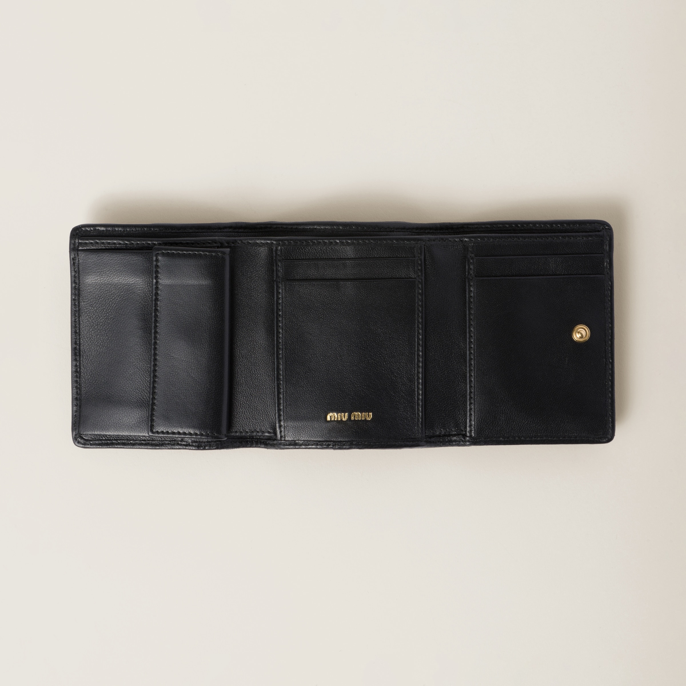 Small matelassé nappa leather wallet - 2