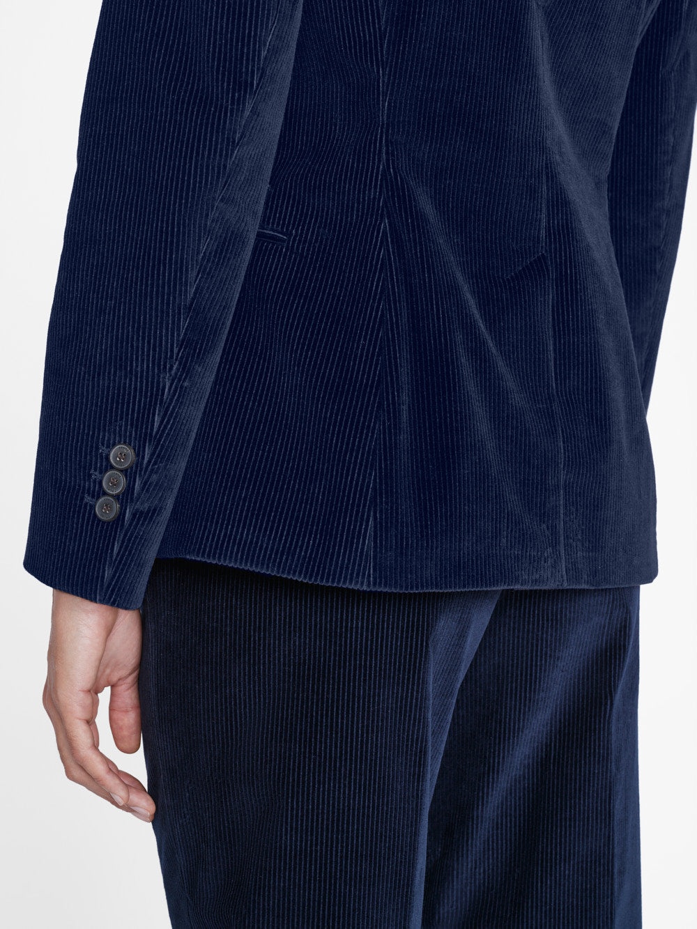The Corduroy Femme Blazer in Navy - 5