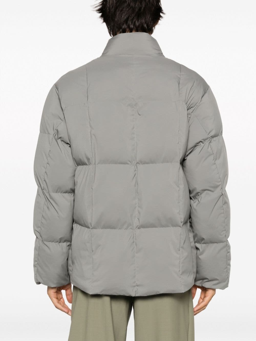 logo-appliquÃ© quilted jacket - 4