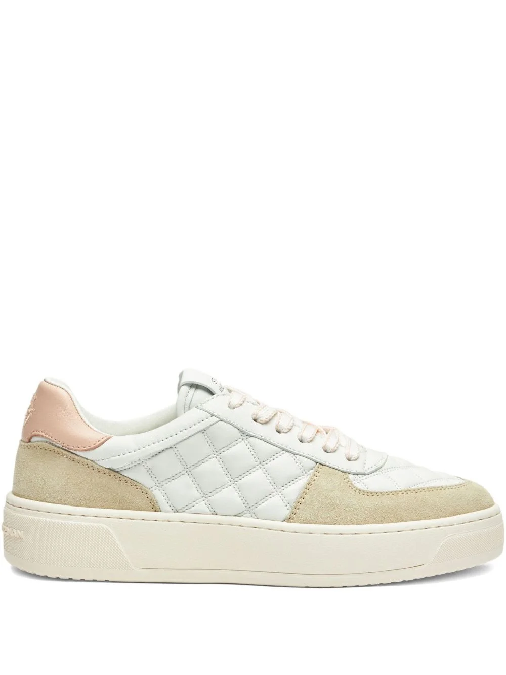 quilted platform trainers - 1