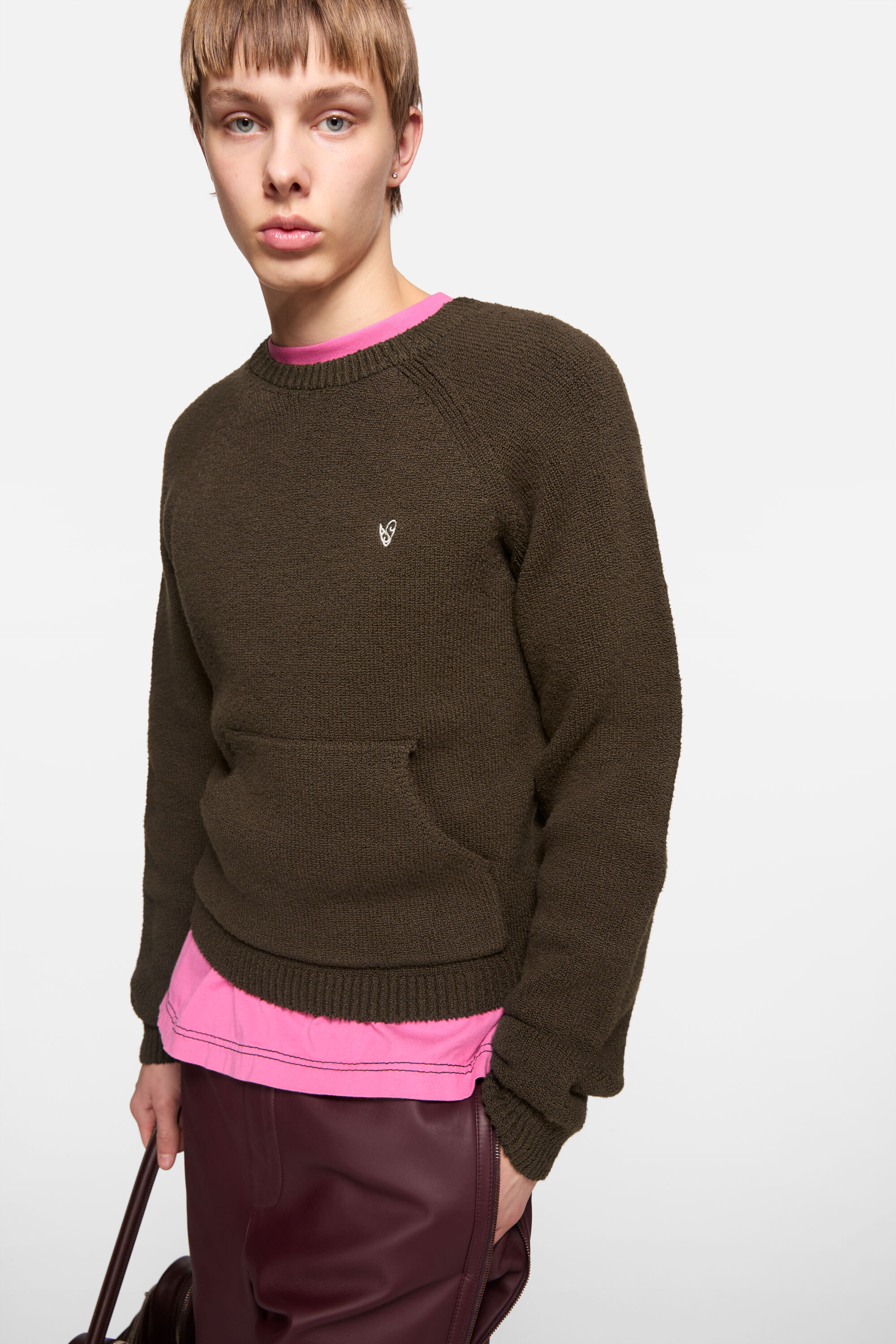 Crewneck jumper - Brown - 4