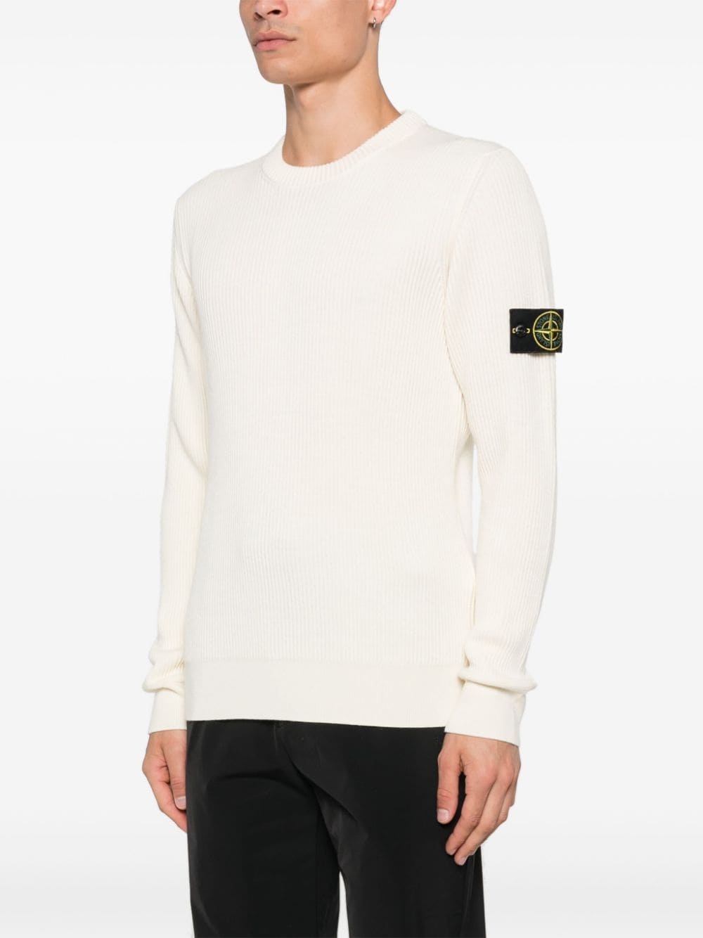 Compass-badge sweater - 3