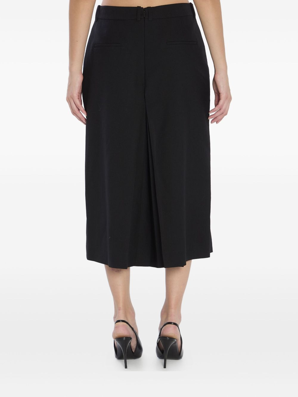 pleated-detail wool trousers - 5